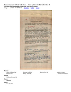 Meridianville Communities Historical Structure Inventory