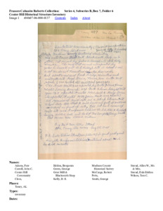 Center Hill Historical Structure Inventory