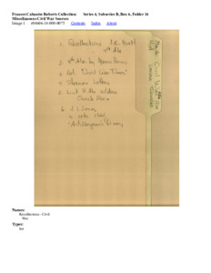 Miscellaneous Civil War Sources