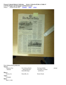 Civil War Report and Newspaper and Book Excerpts