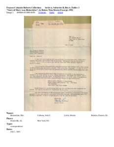 "Story of Mary Ann Bickerdyke", by Baker, Nina Brown Excerpt, 1952