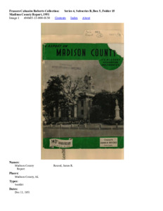 Madison County Report, 1951