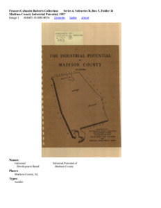 Madison County Industrial Potential, 1957