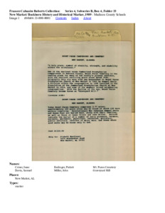 New Market/ Buckhorn History and Historical Marker, 1989