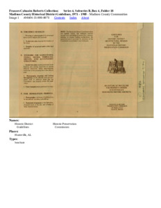 Madison County Historical District Guidelines, 1971 - 1985