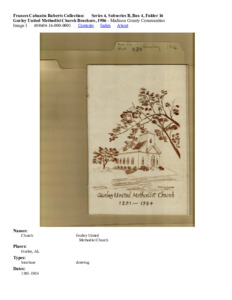 Gurley United Methodist Church Brochure, 1986