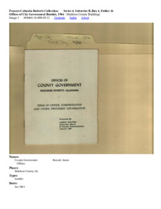 Offices of City Government Booklet, 1964