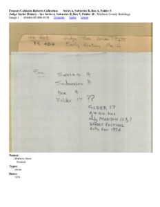 Judge Taylor History - See Series 4, Subseries B, Box 5, Folder 18