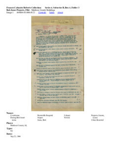 Bob Jones Projects, 1966