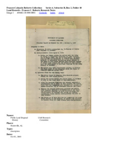 Land Records - Frances C. Roberts Research Notes