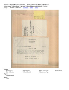 Letters from Walker, Leroy Pope and Walker, Elizabeth, 1838-1848