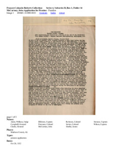 McCartney, John Application for Pension