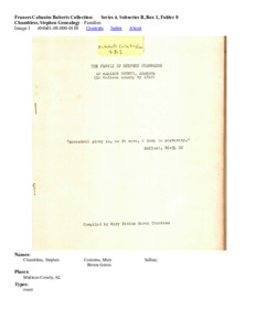 Chambless, Stephen Genealogy