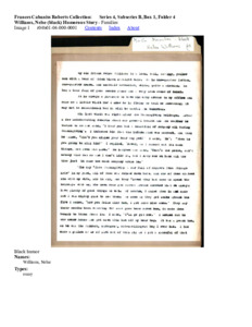 Williams, Nelse (black) Humorous Story