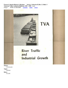 Tennessee Valley Authority Bulletins, 1955 - 1958