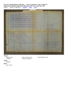 Department of Defense Flag Pattern/Blueprint, Fifty Star Union Jack, 1967