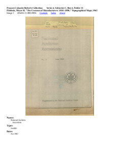 Fishbein, Meyer H. "The Censuses of Manufacturers: 1810 -1890." Topographical Maps, 1963