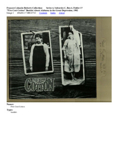 "Five Cent Cotton" Booklet About Alabama in the Great Depression, 1982