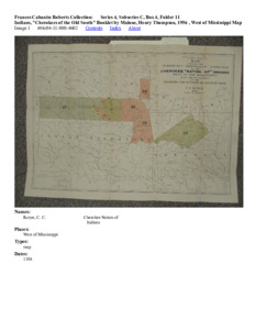 Indians, "Cherokees of the Old South" Booklet by Malone, Henry Thompson, 1956, West of Mississippi Map
