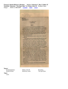 Nashville, Tennessee, "The Open Door" by Nelson, John M.