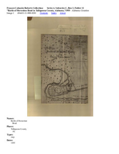 "Battle of Horseshoe Bend in Tallapoosa County, Alabama," 1955