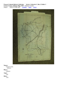 Greene County, Alabama Map, 1938