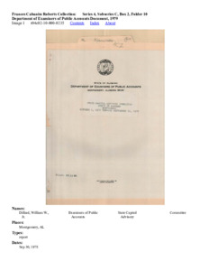 Department of Examiners of Public Accounts Document, 1979