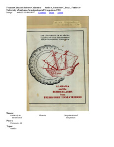 University of Alabama Sesquicentennial Symposium, 1981