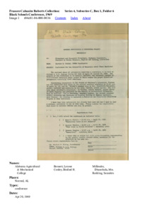 Black Schools Conference, 1969