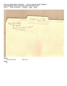 Huntsville Rotary Club, Chase, Henry Homer Materials (8 of 9)