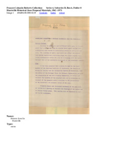 Huntsville Historical Zone Proposal Materials, 1962 -1971