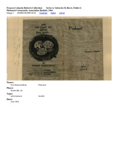 Piedmont Community Association Booklet, 1964