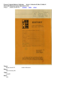 Huntsville Historical Society Materials (4 of 5)