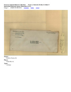 Huntsville Historical Society Materials (1 of 5)