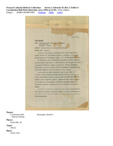 Constitution Hall Park Materials, circa 1970s (6 of 10)