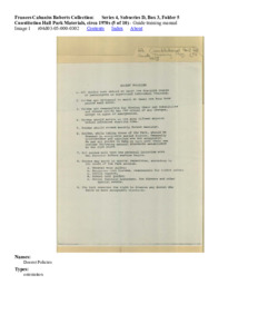 Constitution Hall Park Materials, circa 1970s (5 of 10)