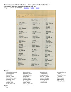 Constitution Hall Park Materials, circa 1970s (2 of 10)