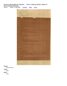 Burritt Museum Materials