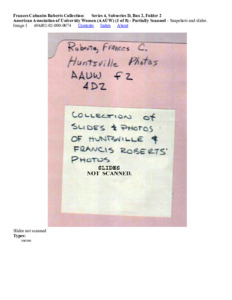 American Association of University Women (AAUW) (1 of 8) - Partially Scanned