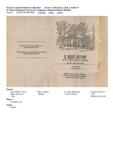 St. James Episcopal Church (in Livingston, Alabama) History Booklet
