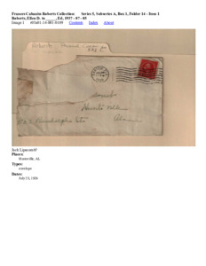 Roberts, Ellen D. to _____, Ed, 1937 - 07 - 05