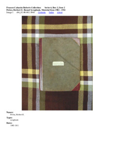 Pettus, Herbert E. Bound Scrapbook, Material from 1902 - 1911