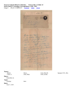 Pettus, Ruth E. Genealogy Correspondence, 1938 - 1942