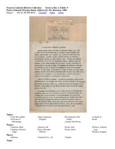 Pettus, Edmond Winston Death Address [by Mr. Johnson], 1908