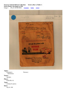 Pettus Photos, developed in 1956