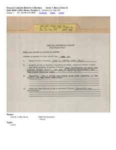 John Reid Coffey Home, Number 1