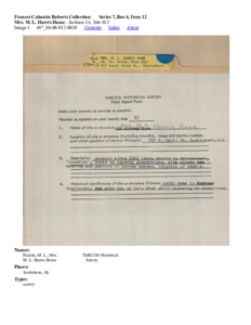 Mrs. M. L. Harris Home