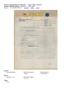 Southern Rail Road Depot