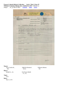 Willstown Cherokee Mission Site, estalished in 1823