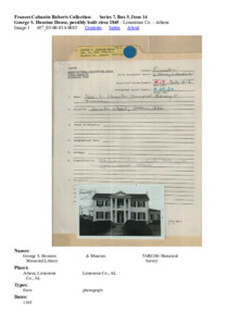 George S. Houston House, possibly built circa 1845